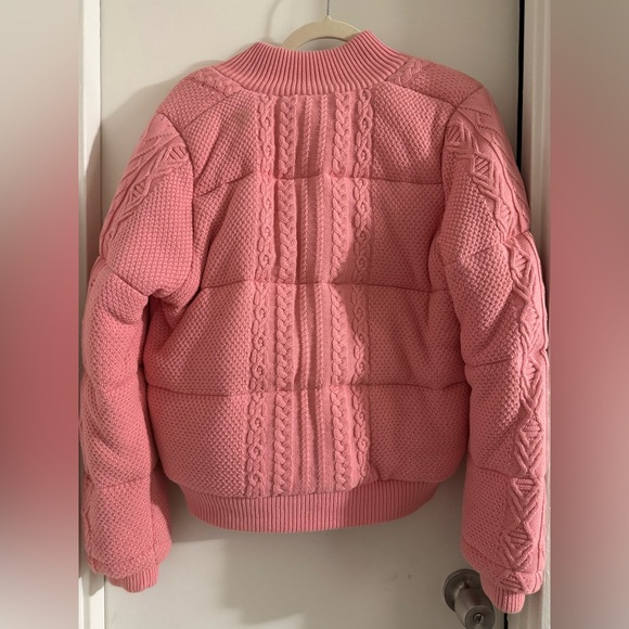Loveshackfancy Andora Bomber Puffer Jacket NWT- M - Picture 3 of 6
